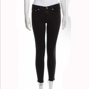 Rag and Bone black skinny ankle jegging